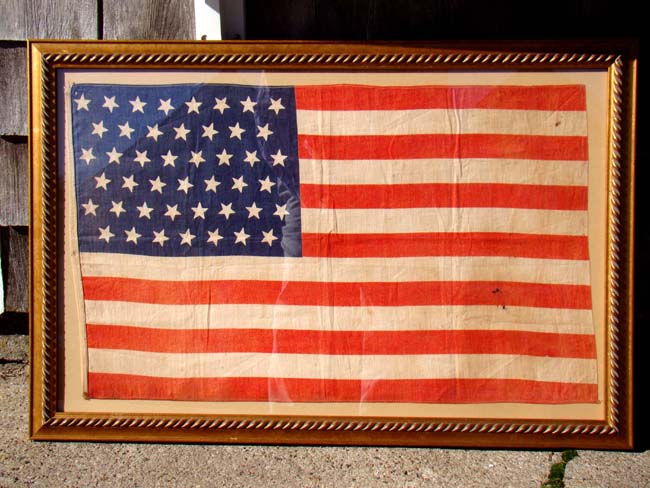 An attractive 45 star American Flag made official on July 4, 1896